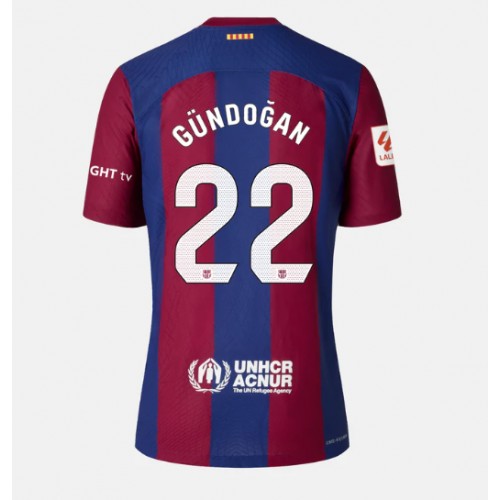 Maillot de foot Barcelona Ilkay Gundogan #22 Domicile Femmes 2023-24 Manches Courte